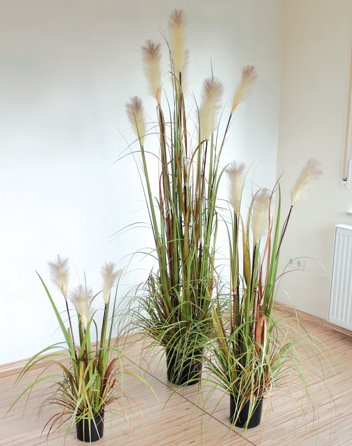 4568 860 a3 Трава искусственная пампас, горшечная, 120 см, зелено-коричневая H-andreas 