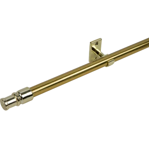 Карниз витражный Калифорния 85-135 см металл цвет латунь