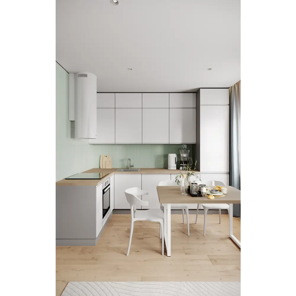 Фасад кухонного шкафа Токио 59.7x102.1 см KONSENSA ЛДСП цвет белый STLM-2149433 - Вид №4