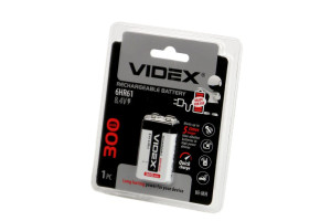 16795567 Аккумулятор крона 6HR61 300mAh 1BL LSD (перезаряженный, низкий саморазряд) VID-6HR61-300 Videx