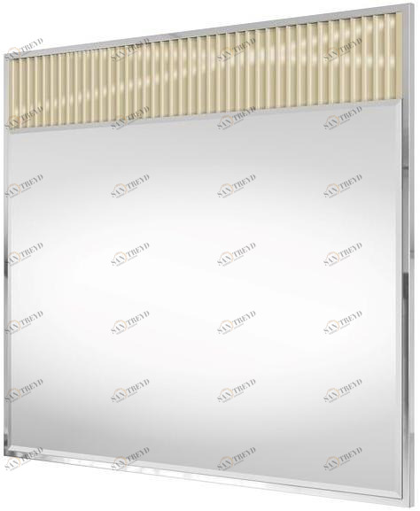 DWFI Прямоугольное зеркало из нержавеющей стали с рамой для ванной sun-id-1447654