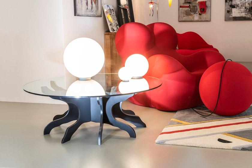 ALBEDO Низкий круглый журнальный столик из березы Tale sun-id-1410396 - Вид №4