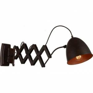 Спот настенный с металлическим плафоном раздвижной коричневый Bellows 1761-1W FAVOURITE BELLOWS 00-3925077 Коричневый