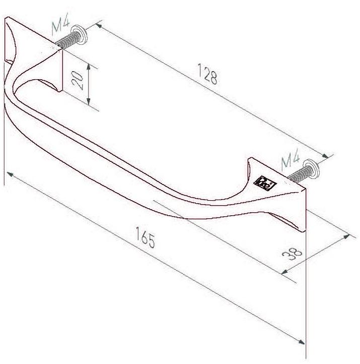 Dauby Мебельная ручка Pure® 14497 - Вид №1