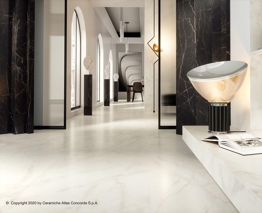 Atlas Concorde Белая плитка для стен с эффектом мрамора Marvel shine sun-id-1375735 - Вид №14