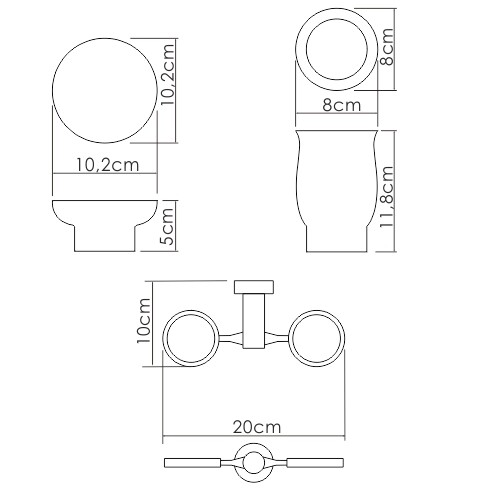 K-24126 Держатель стакана и мыльницы WasserKRAFT  - Вид №1