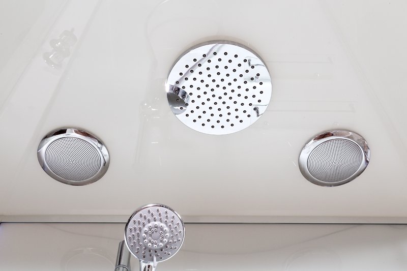 L 890 с гидромассажем BLACK Душевая кабина DETO Серия L А09 LED с кнопкой и гидромассажем - Вид №6