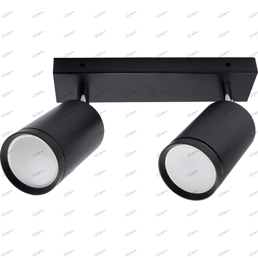 Спот настенно-потолочный поворотный на 2 лампы 17х5х21 см черный ML202 41063 FERON  00-3955733 Черный 