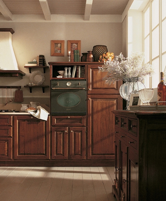 205 Tifernoit Кухня с восковым лаком "Светлый орех" Cucina - Вид №6