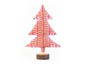 Рождественская елка из мешковины