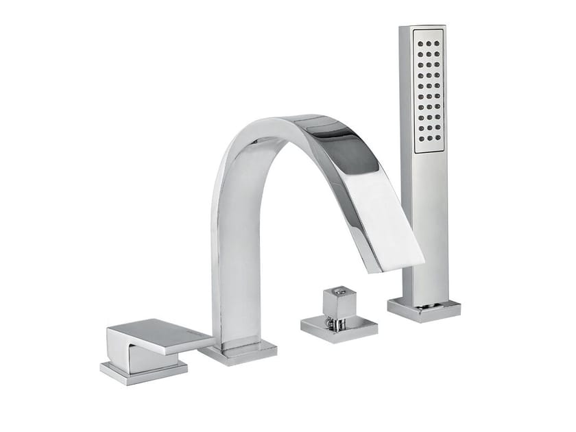 Набор для ванны с 4 отверстиями и ручным душем Bugnatese Tetris ARCH-00112654