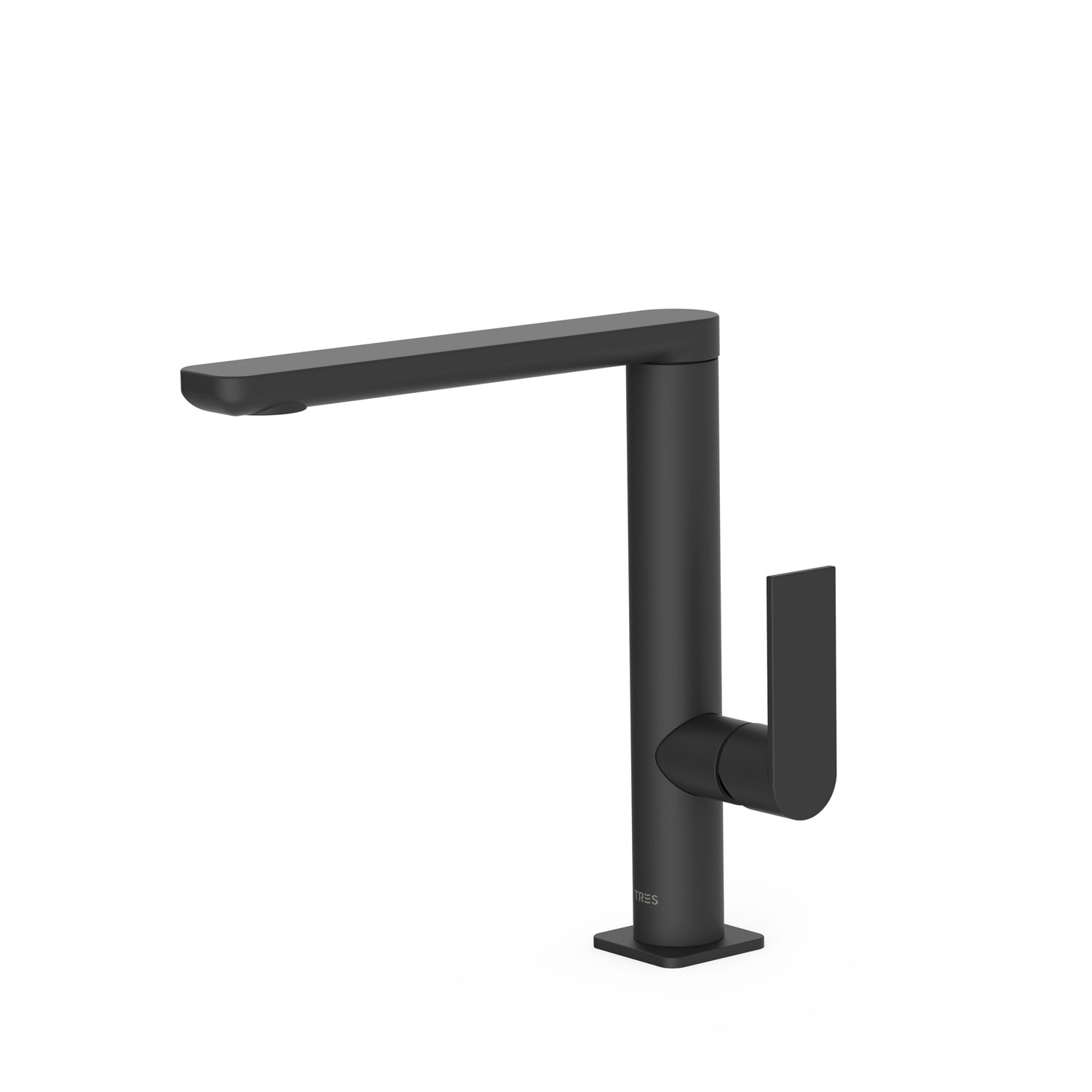 Смеситель для умывальника LOFT High с одной ручкой и боковым рычагом-20020502NM TRES 