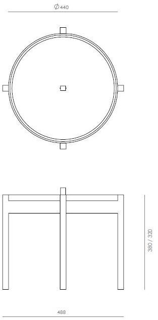 Aggy Круглый стол с подносом Ogis sun-id-1380631 - Вид №5