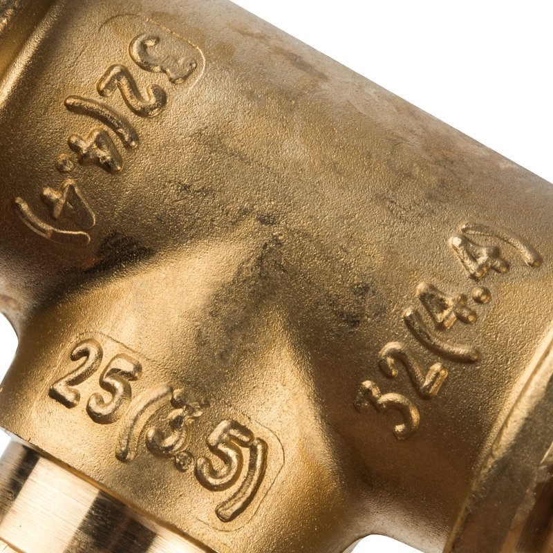 Тройник переходной 32x25x32 аксиальный для труб из сшитого полиэтилена STOUT SFA0014322532 - Вид №4