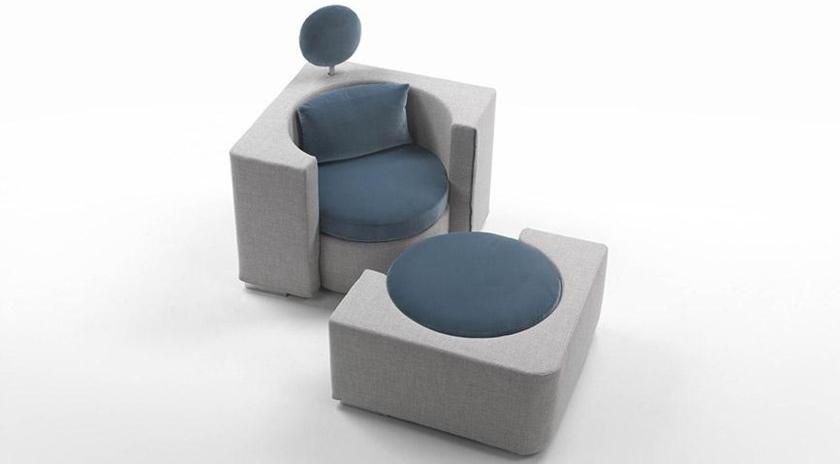 Marac Пуф / журнальный столик из ткани Hug sun-id-1466572 - Вид №2