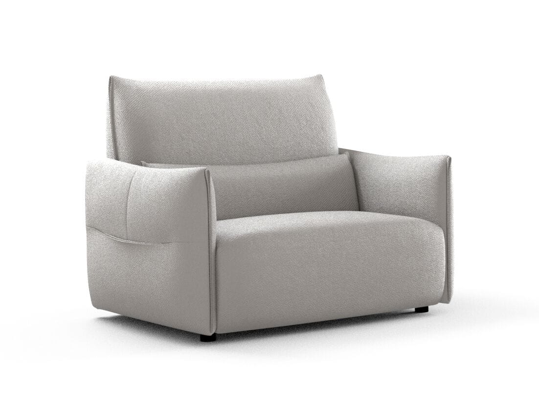 Тканевое кресло с подлокотниками Natuzzi Italia Wellbe ARCH-00031518