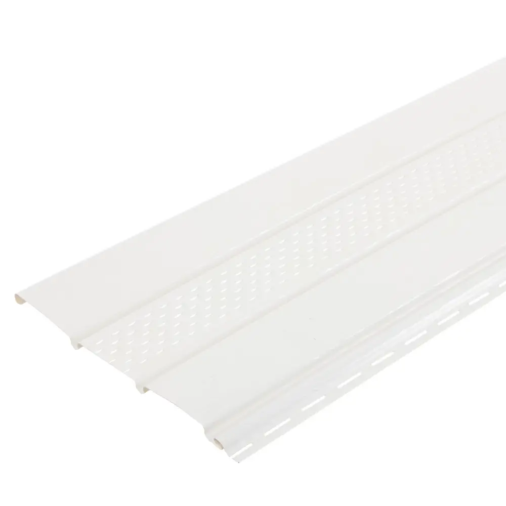 Софит ПВХ с перфорацией 2700х300 мм белый, 0.81 м2 FINEBER STLM-2097185
