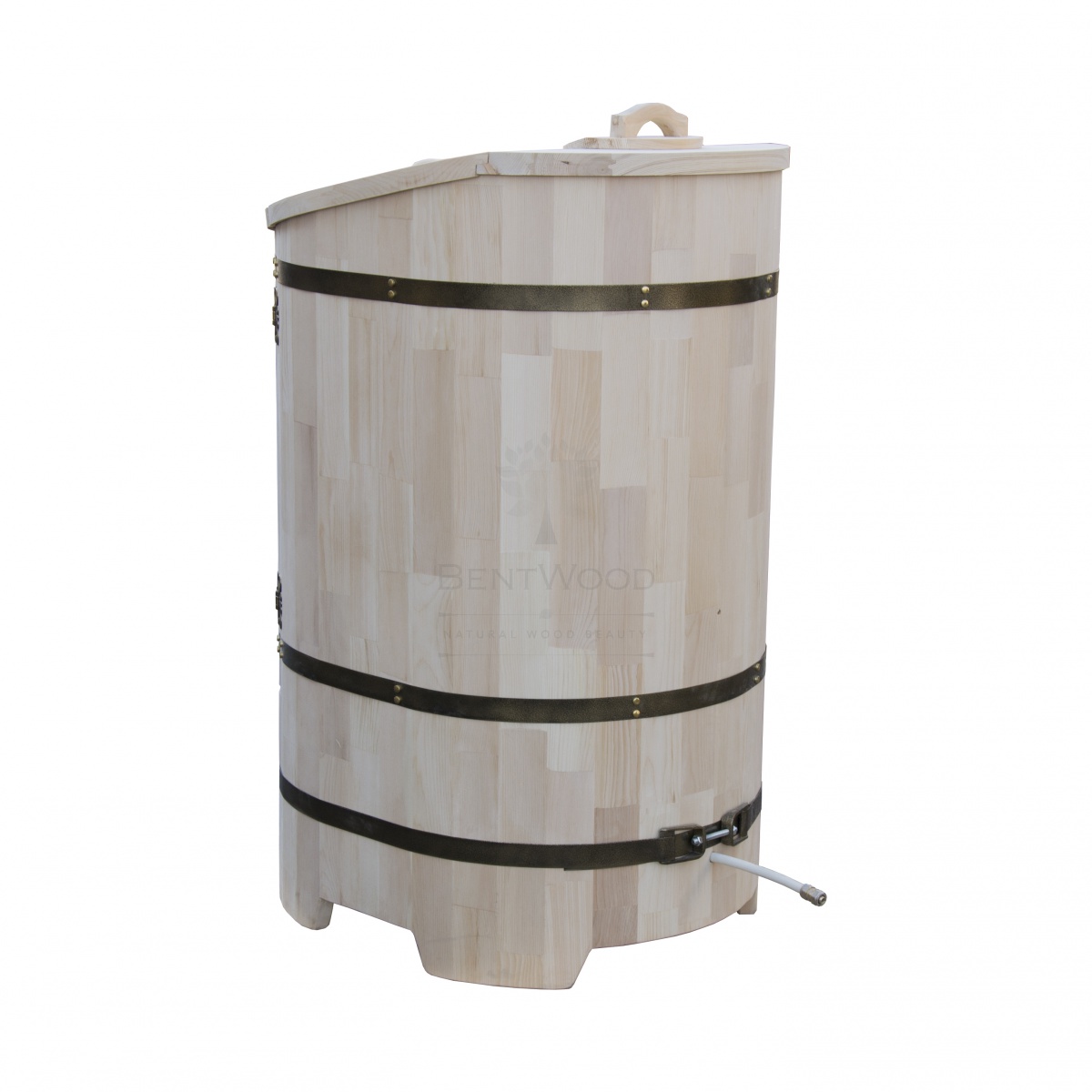 1905 Фитобочка со скосом "Сращенная" цвет натуральный, фурнитура 409 Alyarus  - Вид №5