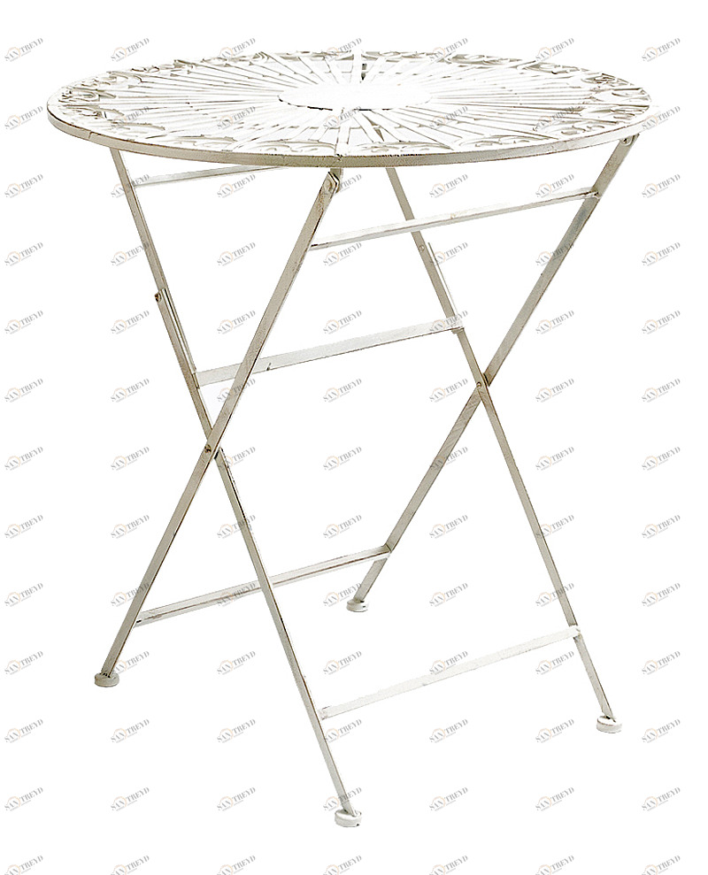 Складной Столик кофейный белый антик "Тюильри" BYOBJECT  009479 Белый Object Desire 