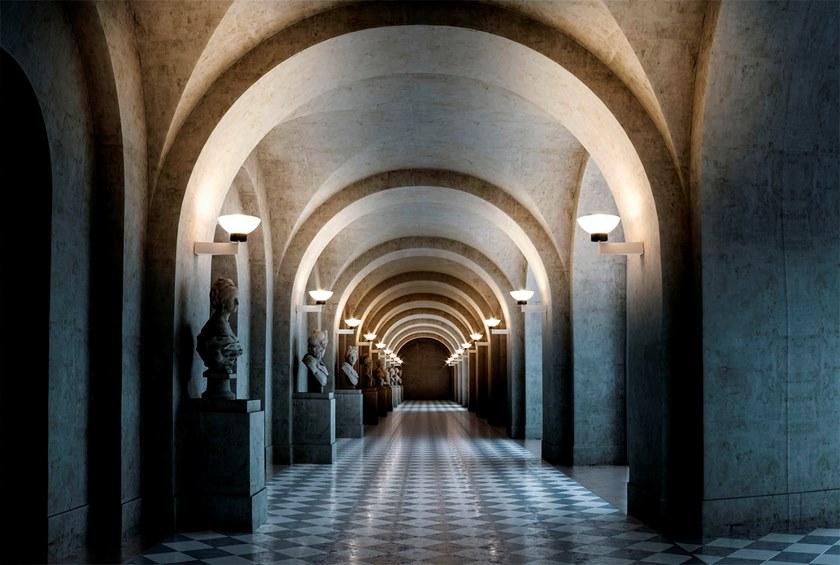 Martinelli Luce Настенный светильник из алюминия и стекла с диммером  1290/dim/l/1  - Вид №4