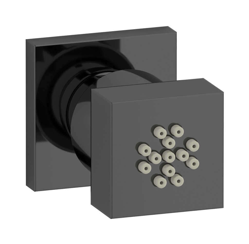 Боковая форсунка квадратная WE ARE IB sh030ii Black Chrome RICAMBI