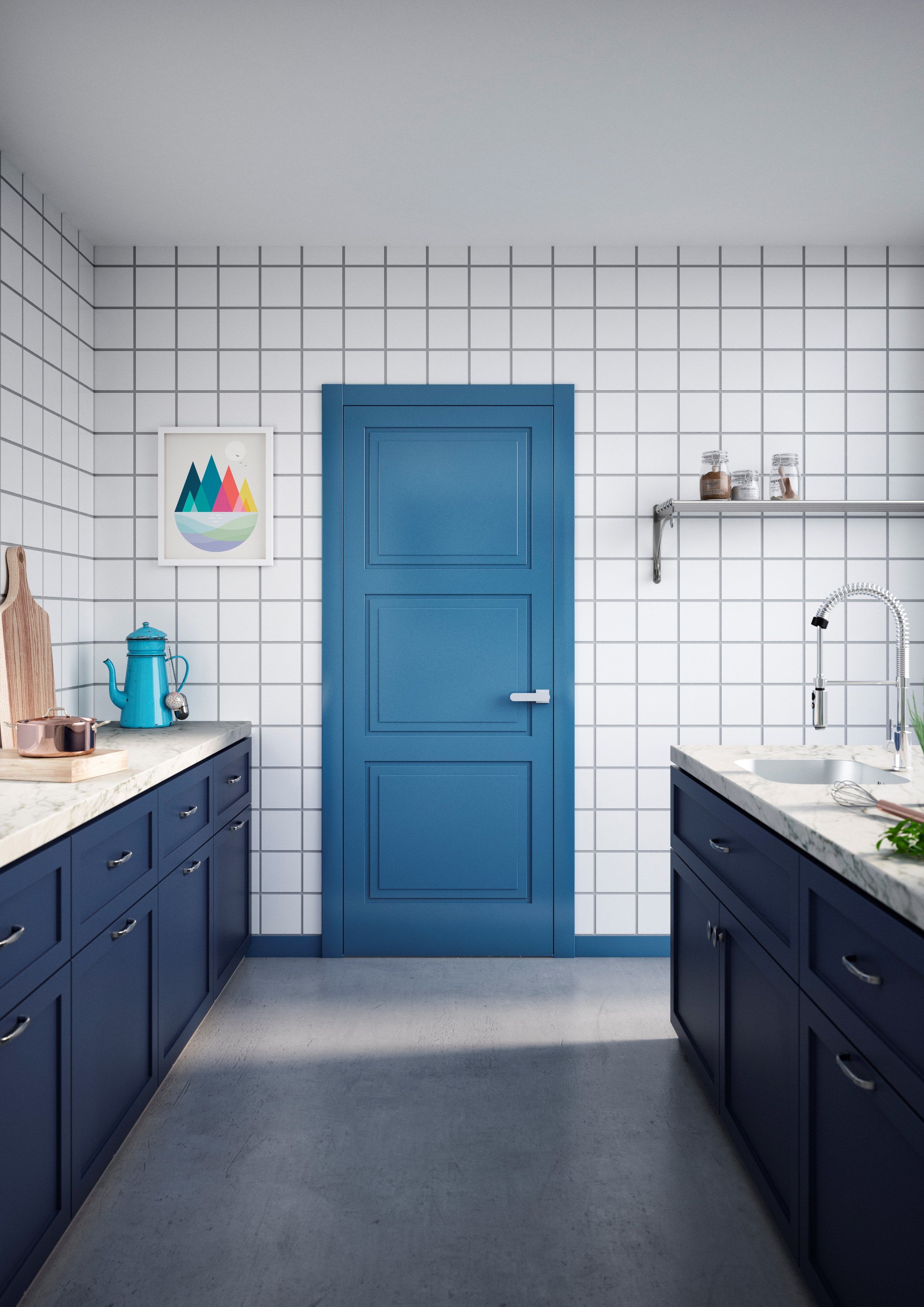 Деревянные распашные двери ALBED ARCH-00054840 - Вид №2