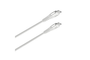 17458584 Кабель TypeC-TypeC USB2.0 Silver нейлон 2,0м, M-M 77033 Interstep