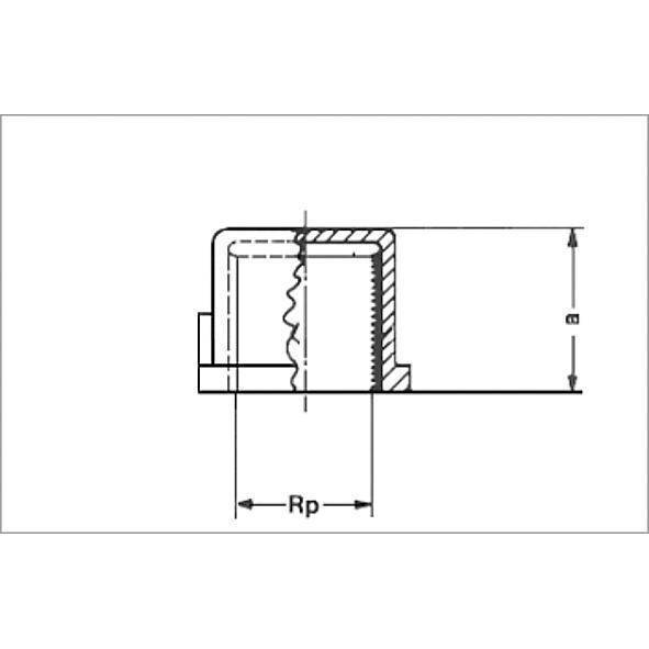 1330112 SANHA 3301 PURAFIT колпачок ВР 1/2 мм  - Вид №1