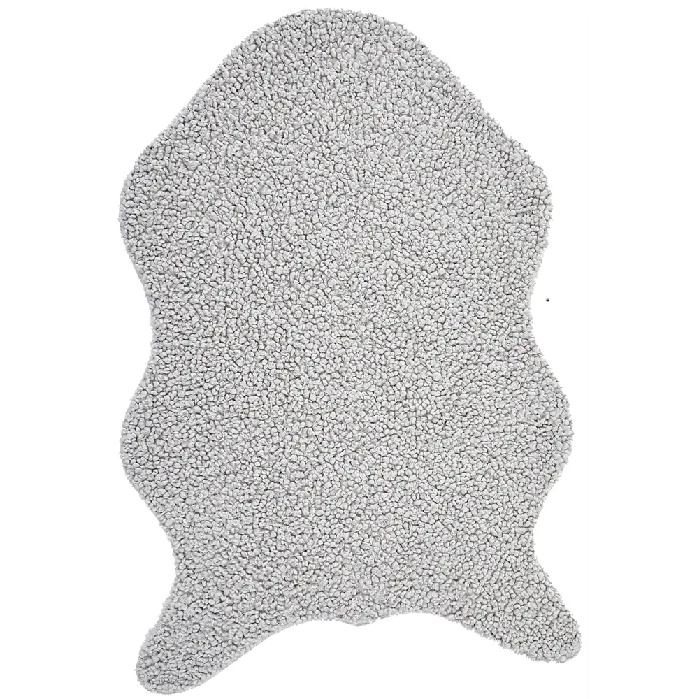 Ковер-шкура Teddy 60x90 см полиэстер цвет серая 89369393 STLM-2097758 Santreyd  - Вид №1