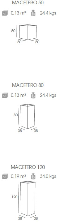 FueraDentro Высокий садовый горшок из нержавеющей стали Cima sun-id-1458448 - Вид №7