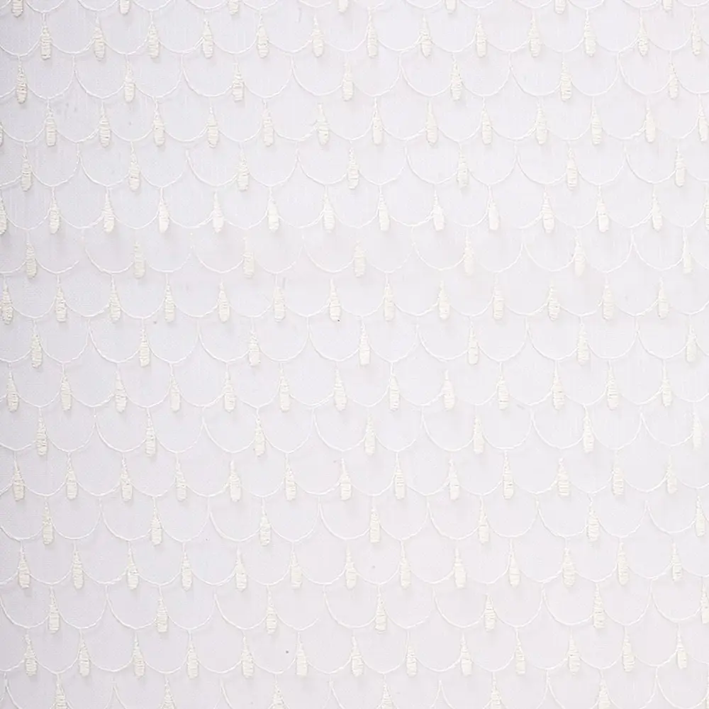 Тюль с вышивкой на сетке «Медальоны» 1 п/м 280 см цвет кремовый ELIT HOME STLM-2155795