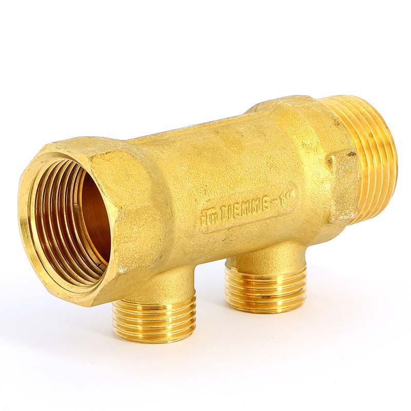 Коллектор НВ 1" TIEMME 2 выхода 1/2"Н 36мм 1910020 - Вид №4