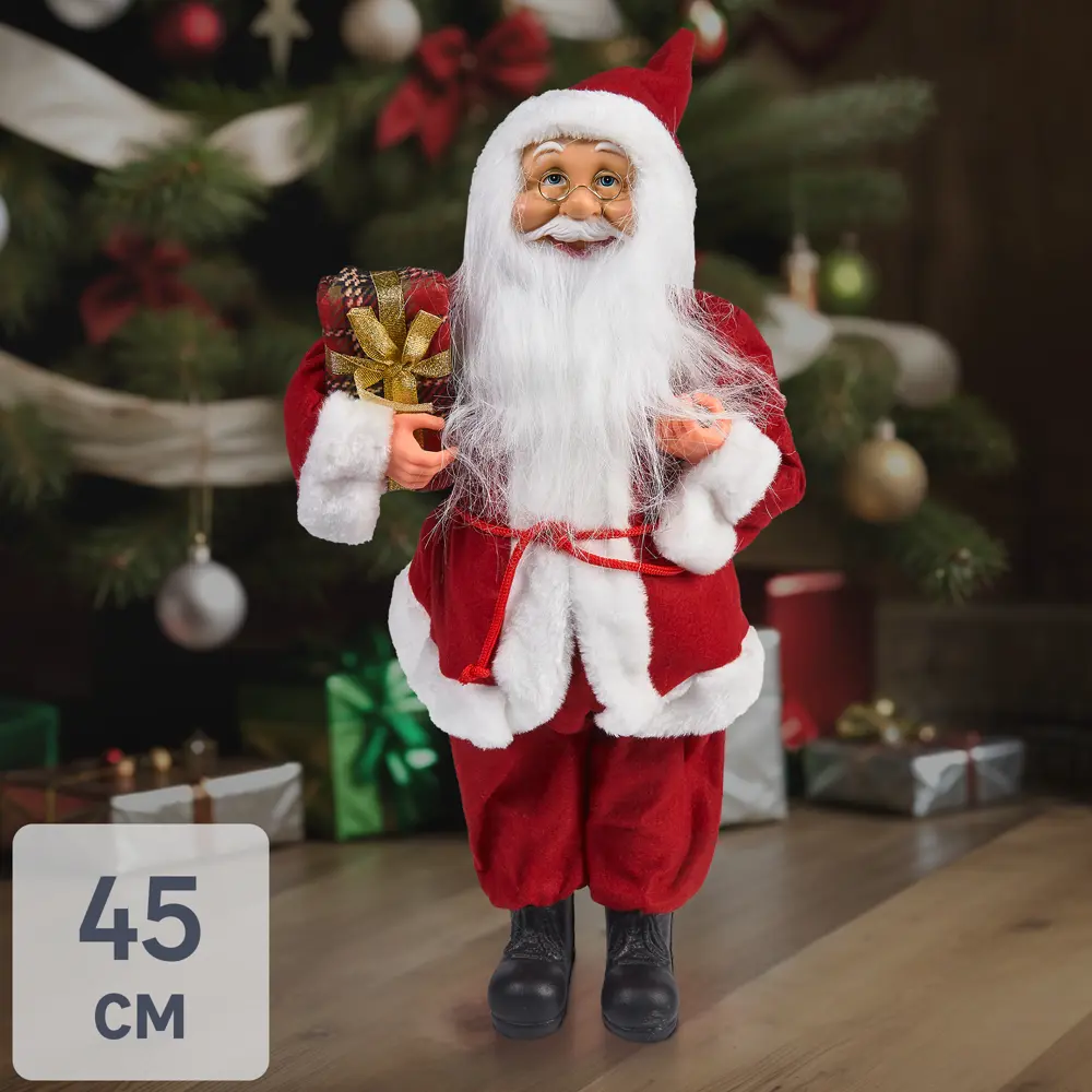 84749778 Фигура декоративная Санта рядом 45см STLM-0963412