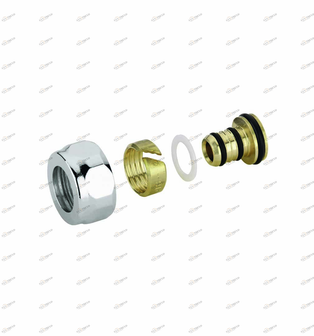 Carlo Poletti A39202CB Переходник для многослойной трубы, гайка шестигранная 