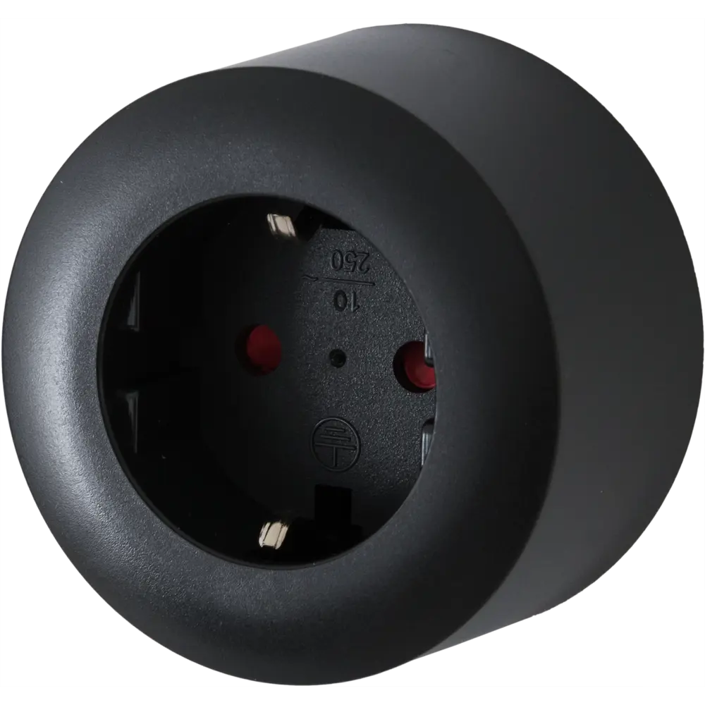 Розетка для трека 10 А цвет чёрный SKYBEAM STLM-2047891 - Вид №1