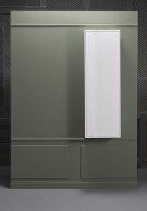 1590280 Крайный Высокий Шкаф Белый, Открываемый От Пуска Hafa  Белый