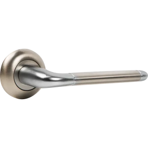 Дверная ручка Code Deco 14083-NIS/CR, без запирания, комплект, цвет матовый никель/хром