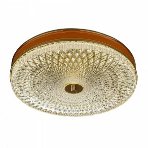 Светильник потолочный хрустальный D 38 см золотистый Frezia Light 120137 FREZIA LIGHT ДИЗАЙНЕРСКИЕ 00-3953649 Золото;прозрачный