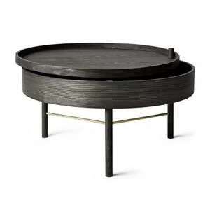 6900539 MENU Вращающийся стол Черный ясень & Латунь