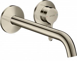 48120830 Смеситель для раковины, однорычажный, скрытого монтажа, настенный, с рычажной ручкой и изливом 220 мм AXOR ONE