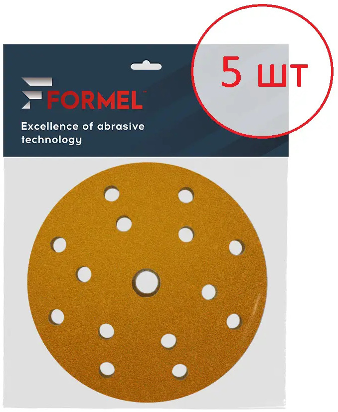 91608544 Круг шлифовальный Formel Diamond P180 150 мм 22.2 мм, 5 шт STLM-0843292