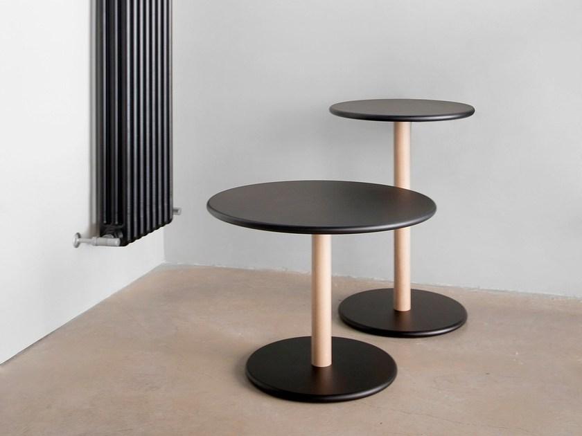 Viccarbe Круглый лакированный журнальный столик из древесных производных в современном стиле Common sun-id-1454847 - Вид №5