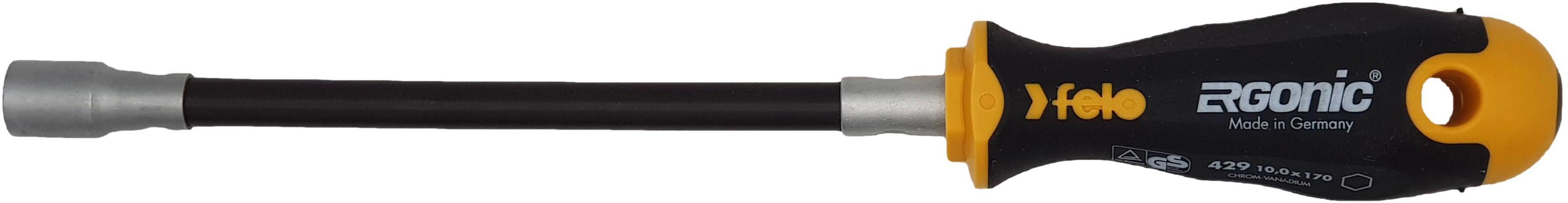 90291124 Отвертка Ergonic 42910040 с гибким стержнем торцевой ключ 10х170 мм STLM-0171158 FELO