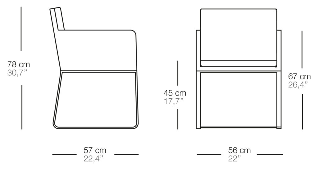 Обеденное кресло Mood XL Bivaq sun-id-1986106 - Вид №1