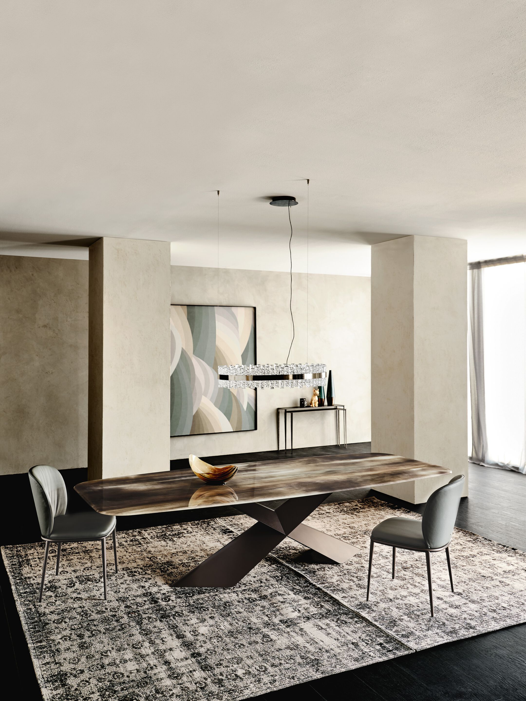 Стеклянный бочковый стол Cattelan italia Tyron ARCH-00087020 - Вид №1