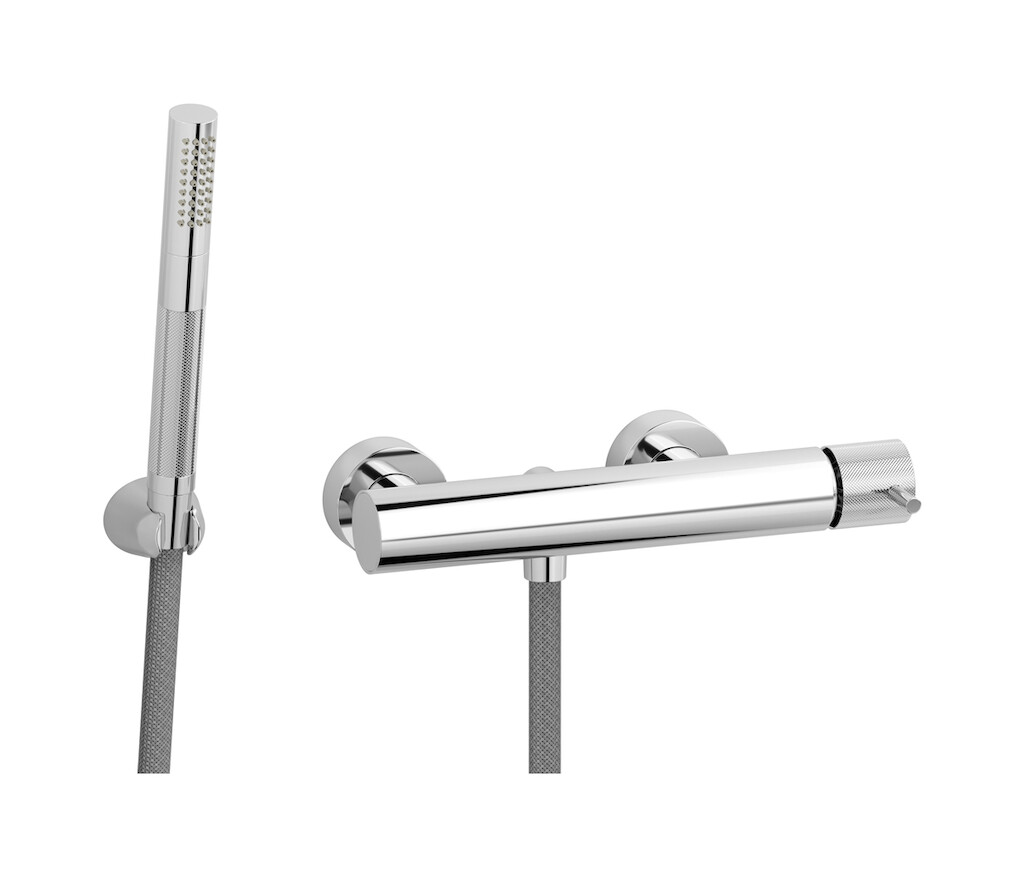 Встроенный смеситель для душа в комплекте с душевым гарнитуром. WE ARE IB id350cc Chrome Industria