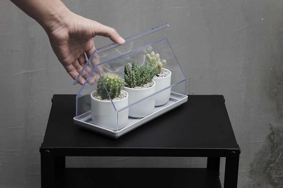 Лоток для выращивания растений Micro Green House прозрачный Qualy QL10310CLGN - Вид №5