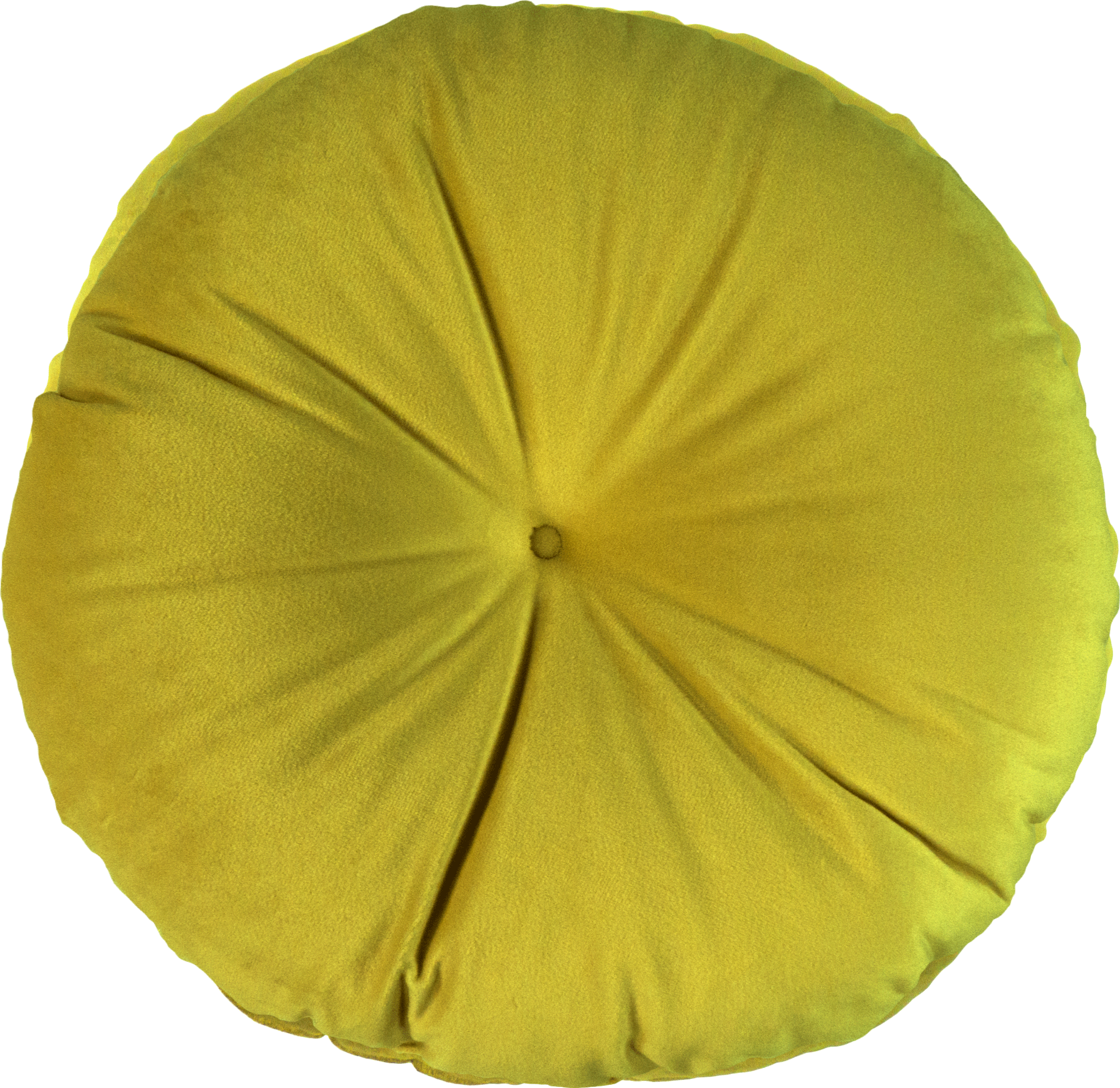 82707618 Подушка Бархат ø37 см цвет желтый STLM-0034530 LINEN WAY