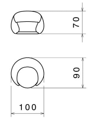 Кресло с подлокотниками GHIDINI1961 объятия ARCH-00068408 - Вид №8