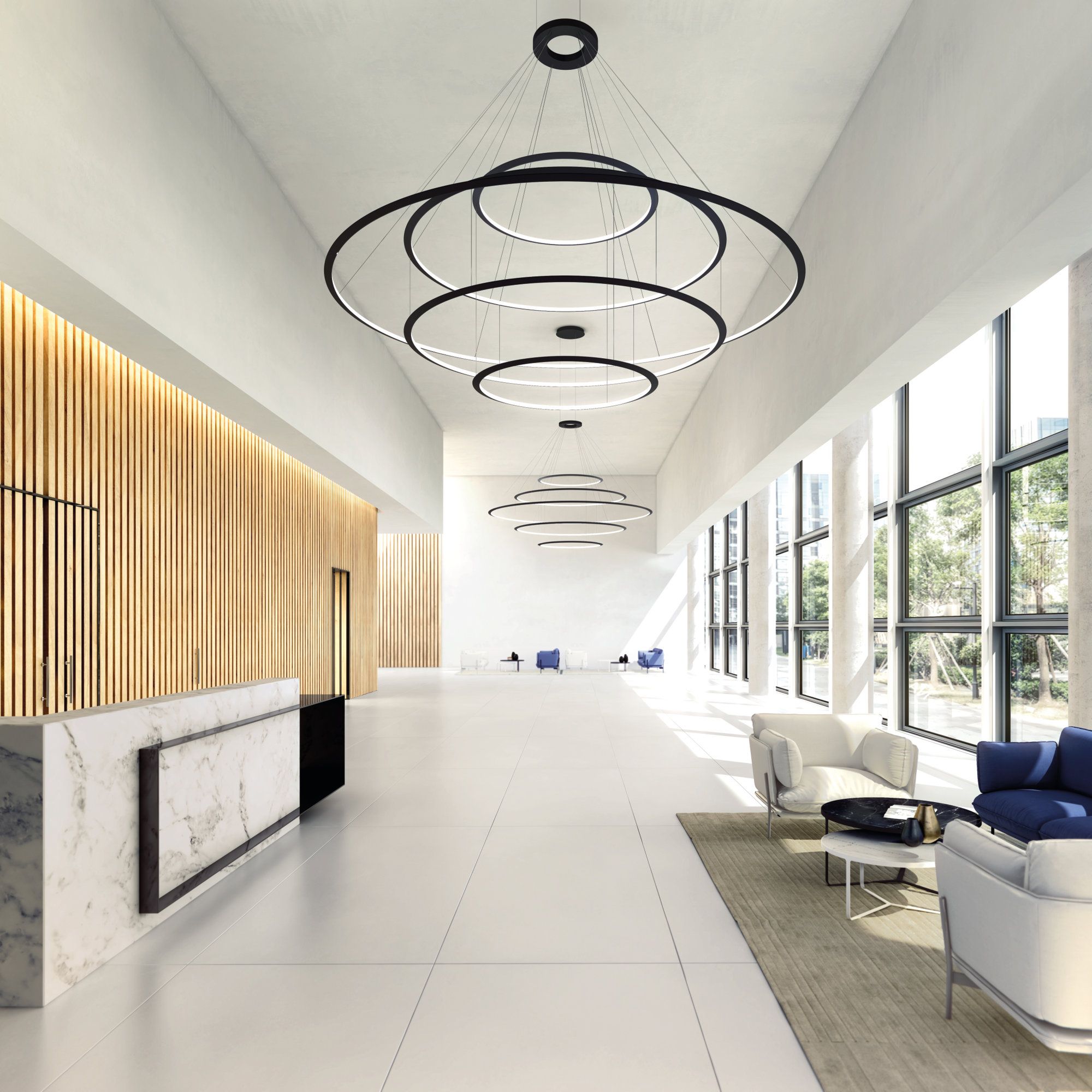 Алюминиевый светодиодный подвесной светильник LedsC4 Circular ARCH-00128860 - Вид №6